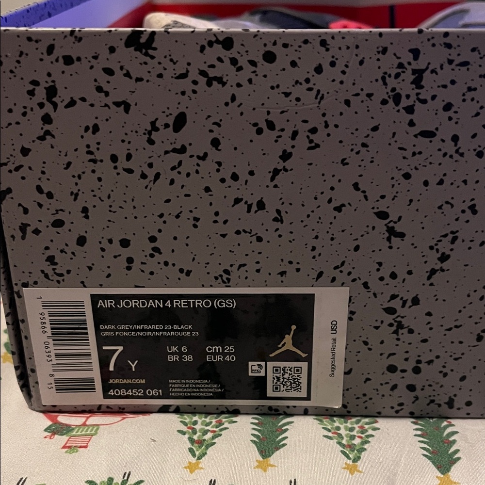 Jordan 4 Retro Kids Sneakers - Black
